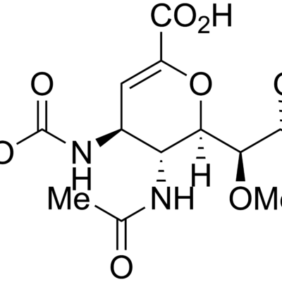 (4S,5R,6R)-5-Acetamido-4-tert-butyloxycarbonylamino-6-((1R,2R)-2,3-dihydroxy-1-methoxypropyl)-5,6-dihydro-4H-pyran-2-carboxylic Acid