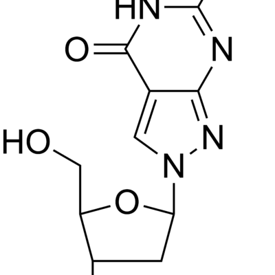 6-Amino-2-(2-deoxy-β-D-ribofuranosyl)-2,5-dihydro-4H-pyrazolo-[3,4-d]-pyrimidin-4-one